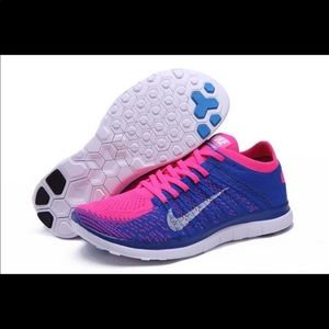 Nike Free Flyknit 4.0 Pink / Blue